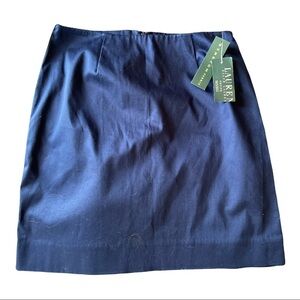 Ralph Lauren NWT Navy blue and white stripe skirt